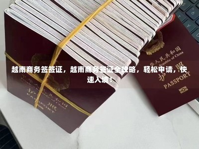 越南商务签证全攻略 轻松申请，快速入境